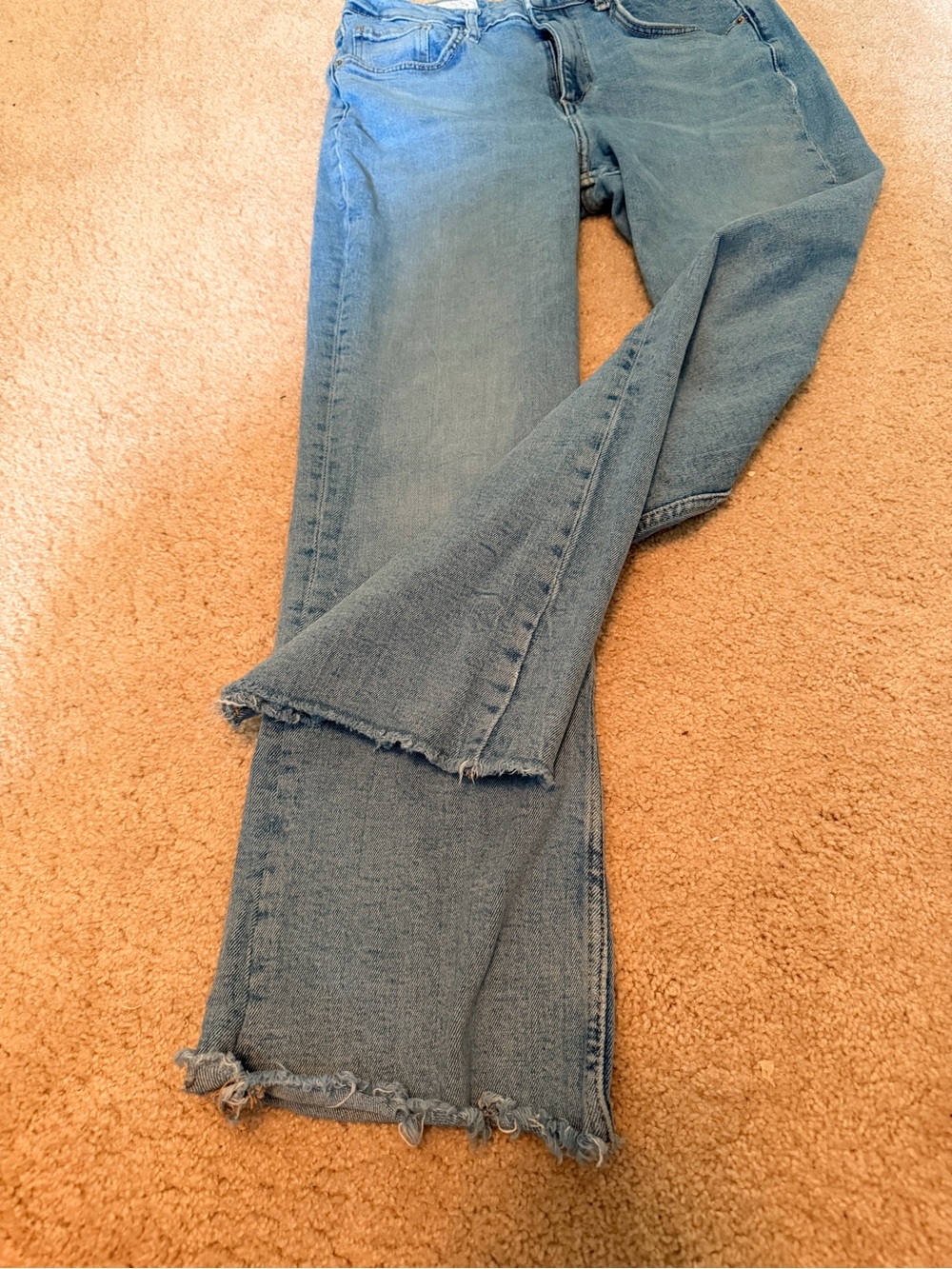 Zara Light Blue Wide-Leg Jeans - Picture 2 of 5